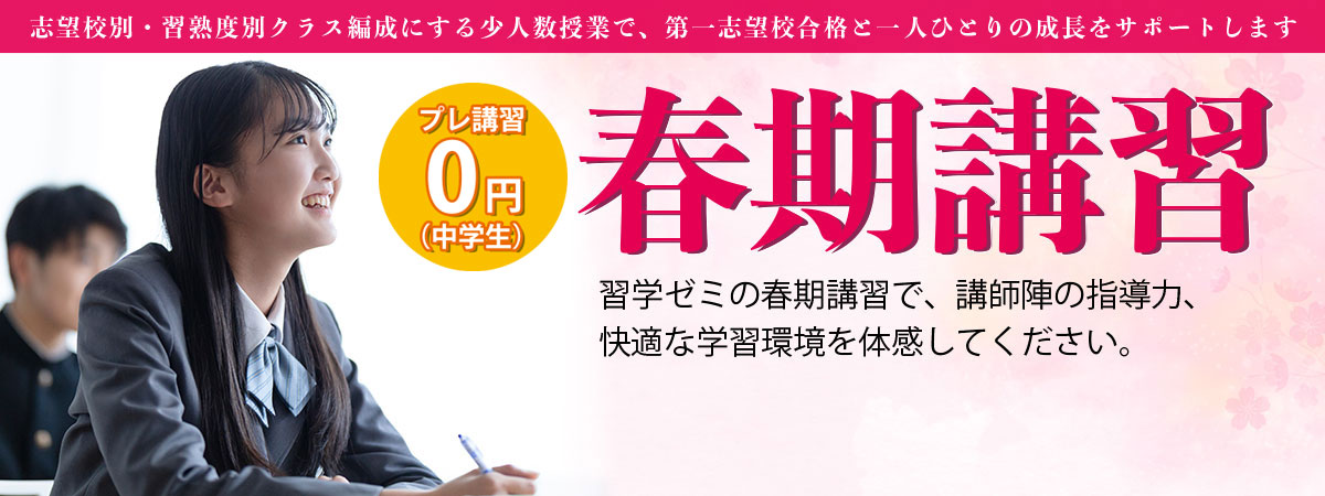習学ゼミ 春期講習