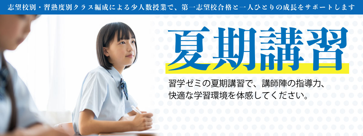 習学ゼミ 夏期講習