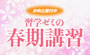 習学ゼミ 春期講習